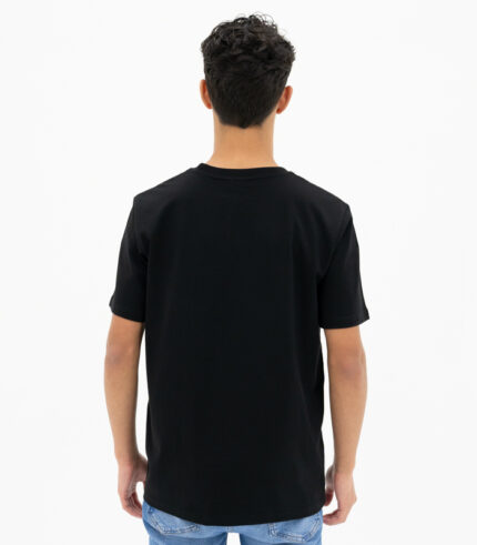 zwart t-shirt basic heren achterzijde