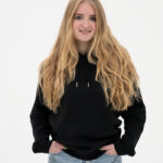 zwart hoodie basic dames