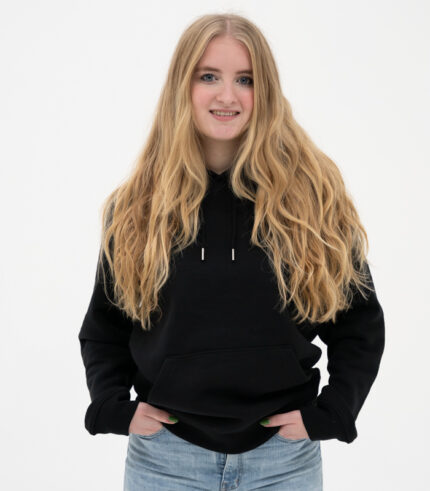 zwart hoodie basic dames