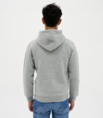 grijs hoodie basic heren achterzijde