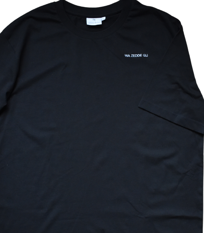 7102 zwart t-shirt wa zedde gij close up