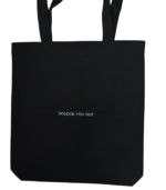 8000 zwart tote bag houdoe you do close up