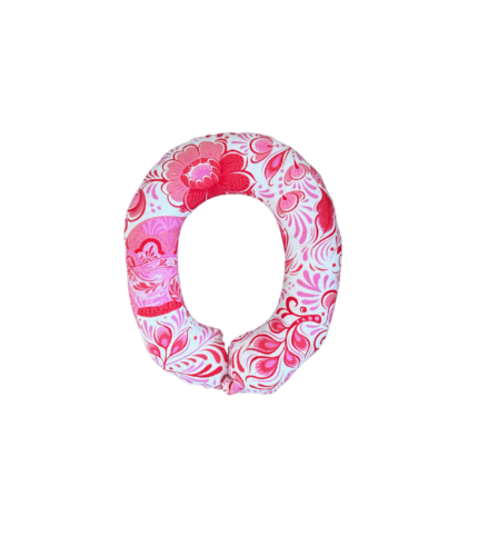 10001 stofcijfer rood roze print 16 cm