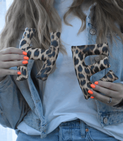 90005 stofletter cheeta 16 cm s