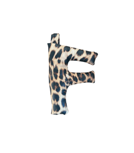 91005 stofletter cheeta met lus 16 cm